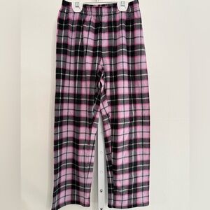 The Children's Place Pink and Black Plaid Pajama Bottoms